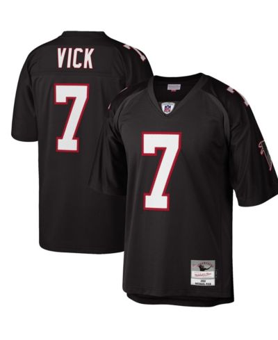 Мужская джерси Mitchell & Ness Michael Vick Black Atlanta Falcons Big and Tall 2002 Retired Player Replica