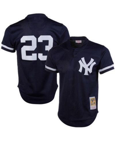 Мужская джерси Mitchell & Ness Men's Don Mattingly Navy New York Yankees 1995 Authentic Cooperstown Collection Mesh Batting Practice Jersey