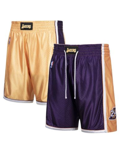 Мужские шорты Mitchell & Ness Kobe Bryant Gold-Tone и фиолетовые Los Angeles Lakers