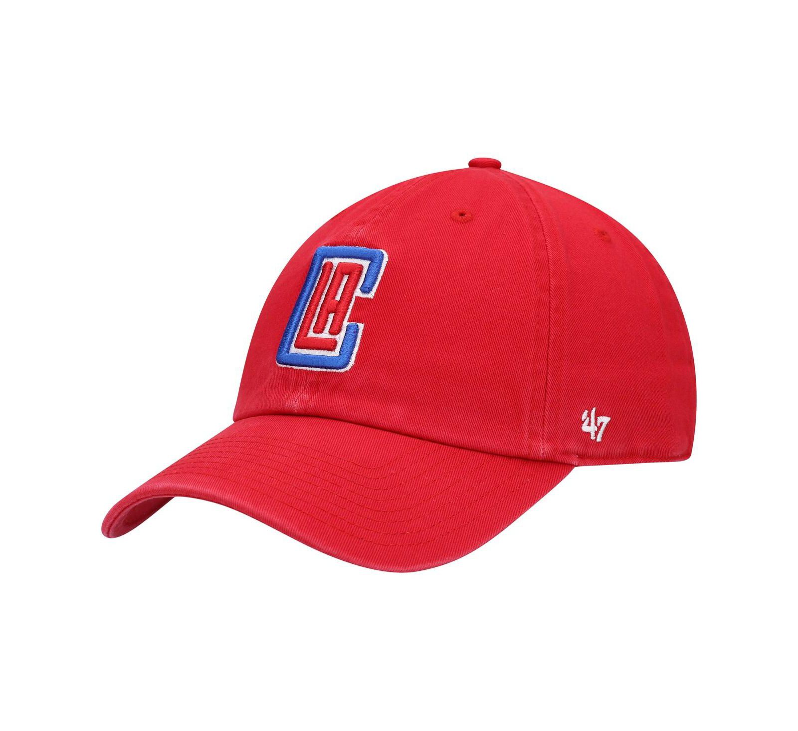 Мужская кепка '47 Brand Men's Red LA Clippers Team Clean Up Adjustable Hat