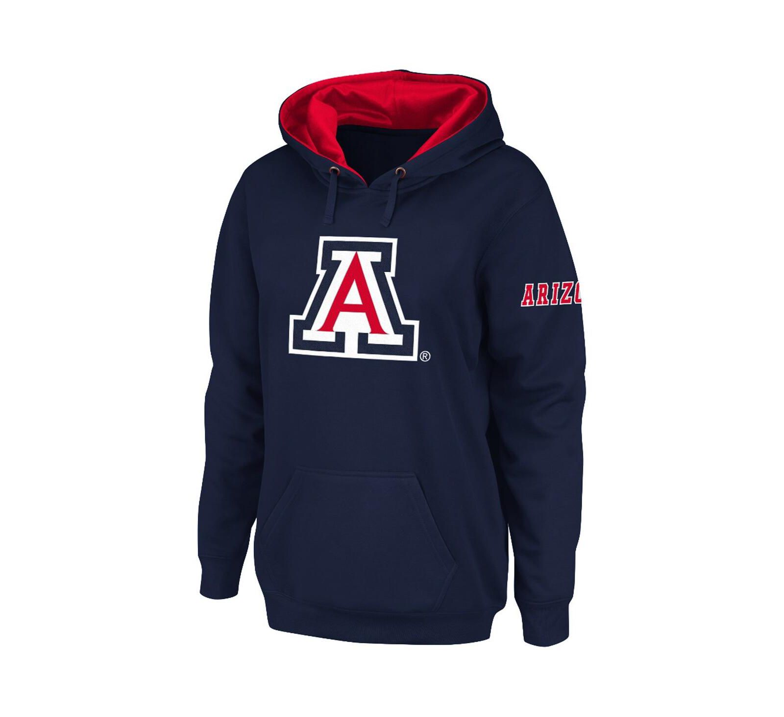 Женское худи Colosseum Stadium Athletic Navy Arizona Wildcats Big Logo Pullover
