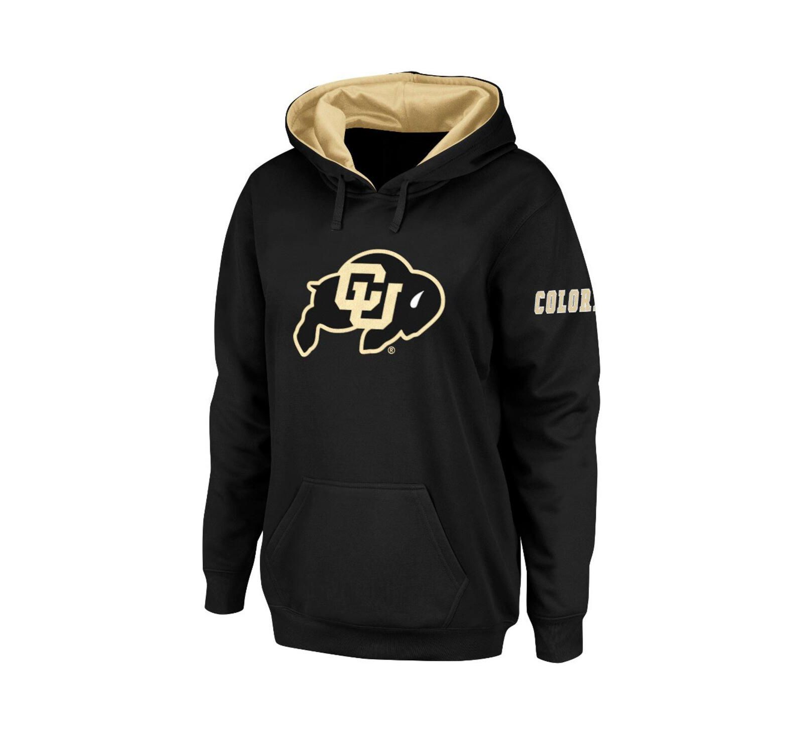 Women's Black Colorado Buffaloes Big Logo Pullover Hoodie