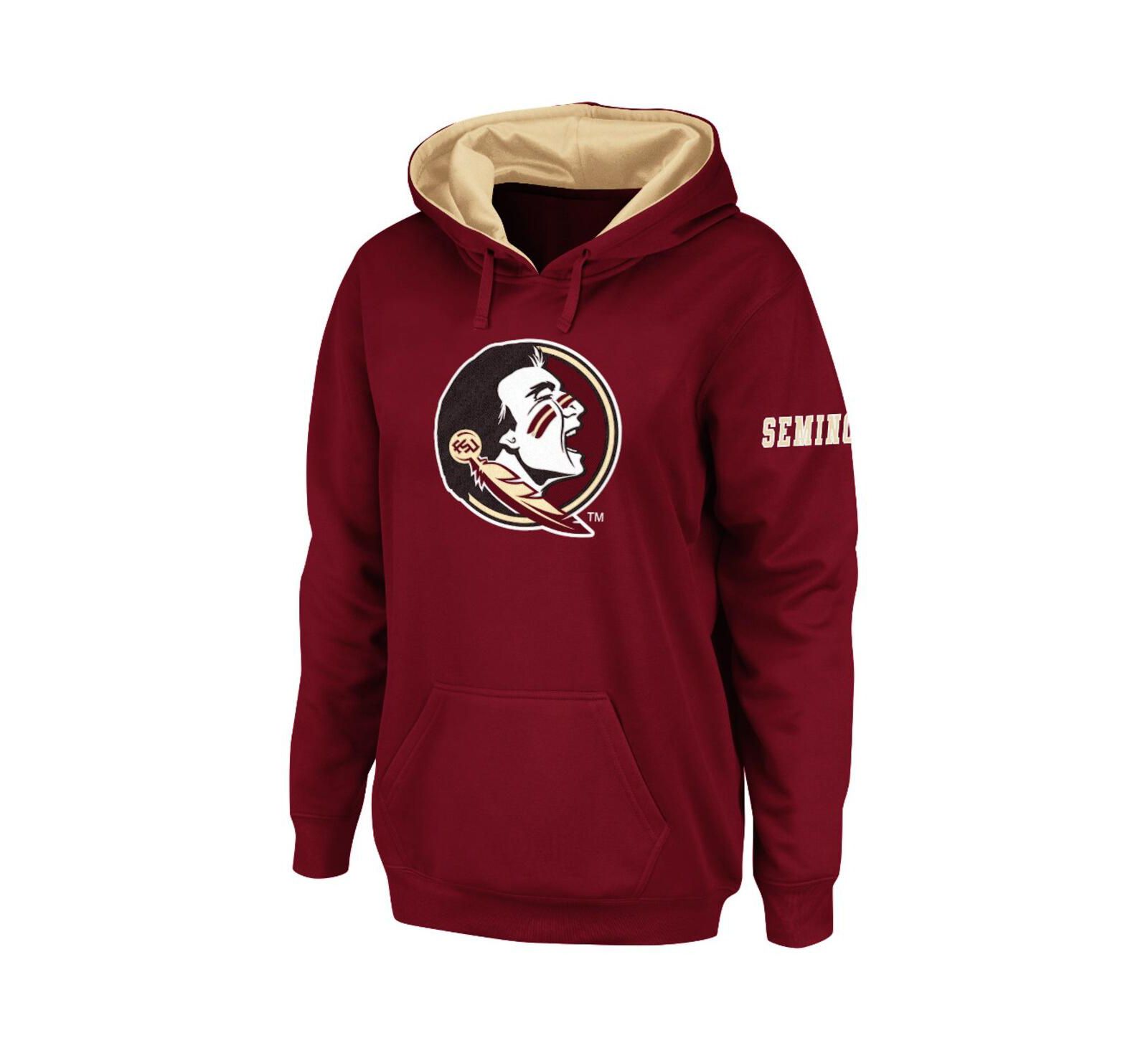 Женское худи Stadium Athletic с большим логотипом Florida State Seminoles, цвет garnet