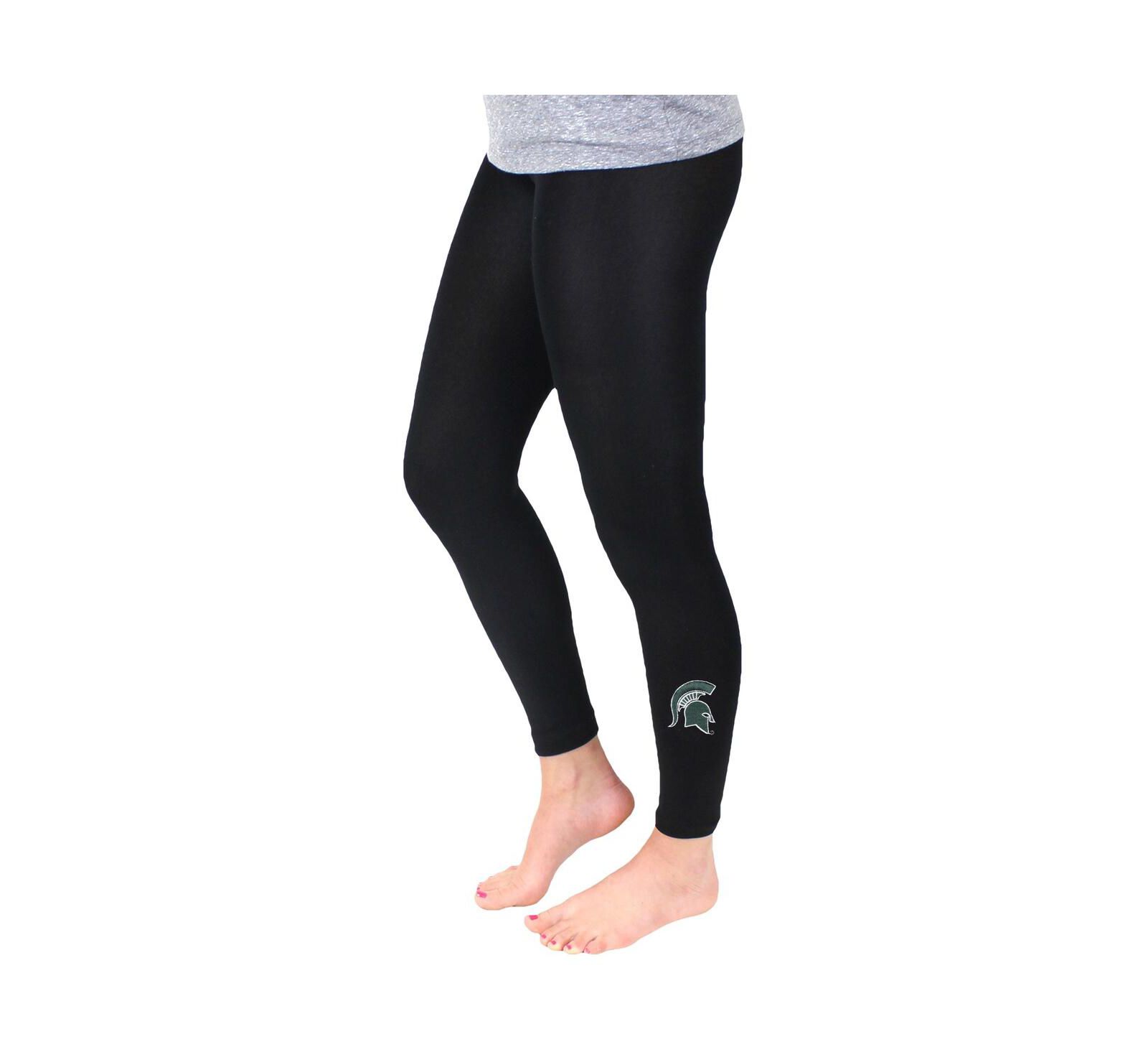 Женские леггинсы ZooZatz Black Michigan State Spartans Fleece