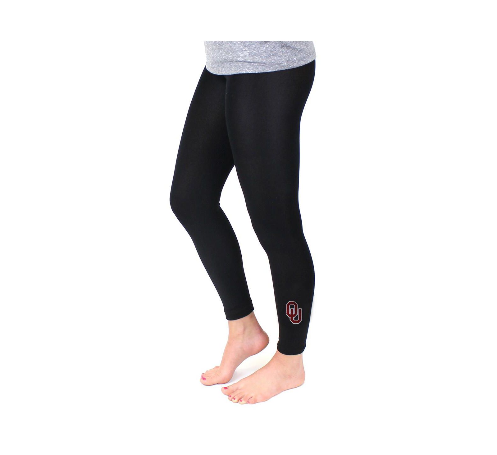 Женские черные флисовые леггинсы Oklahoma Sooners от ZooZatz