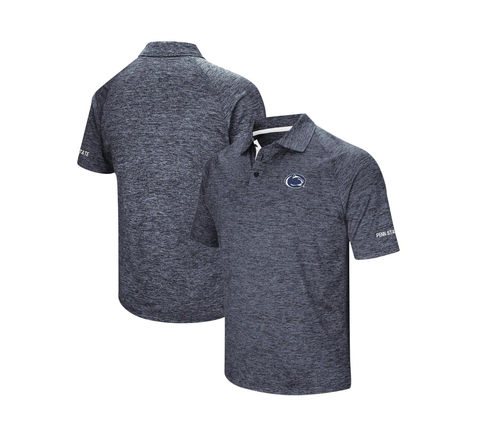 Men's Navy Penn State Nittany Lions Big and Tall Down Swing Polo Shirt