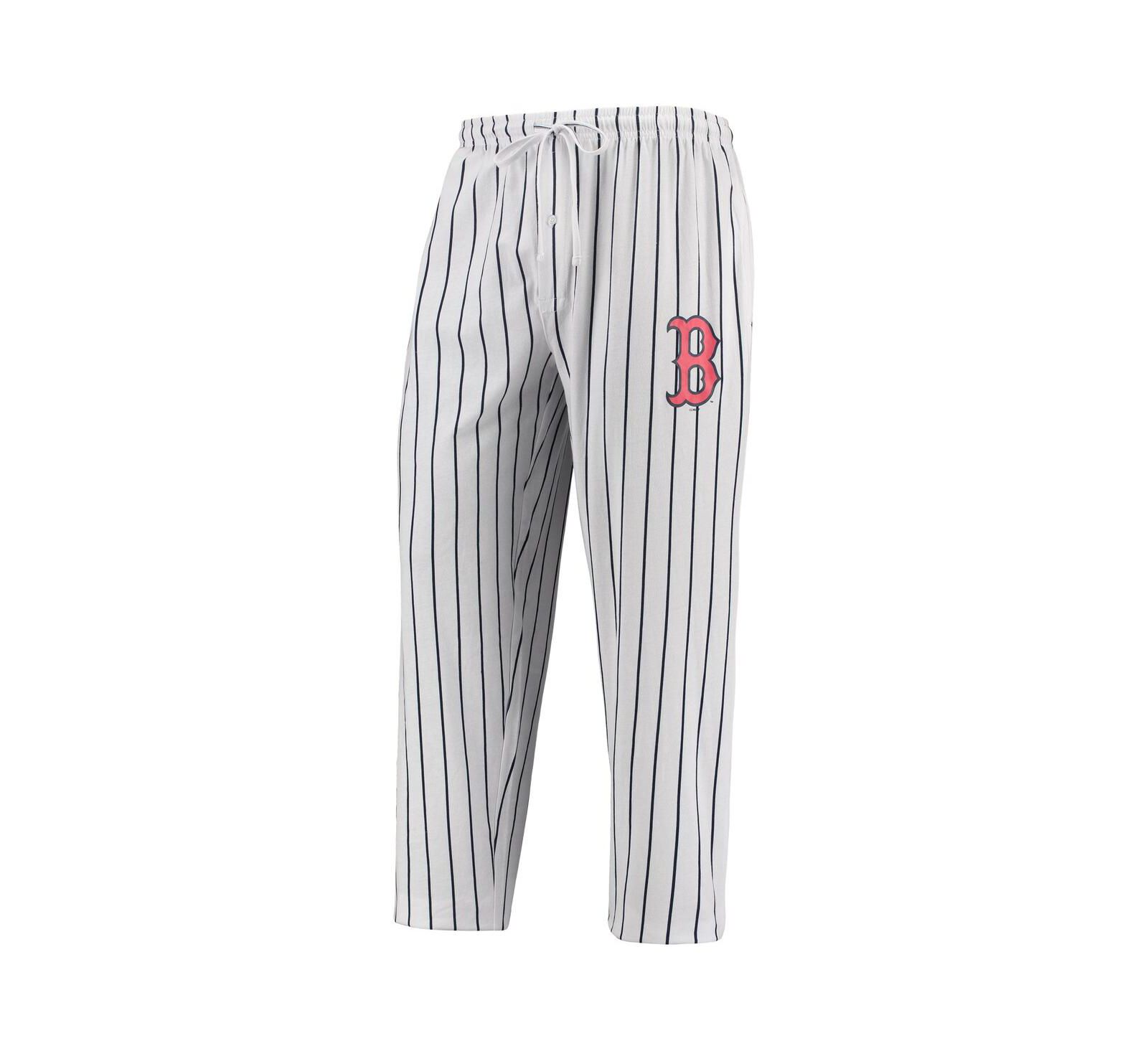 Мужские брюки для отдыха Concepts Sport White, Navy Boston Red Sox Vigor