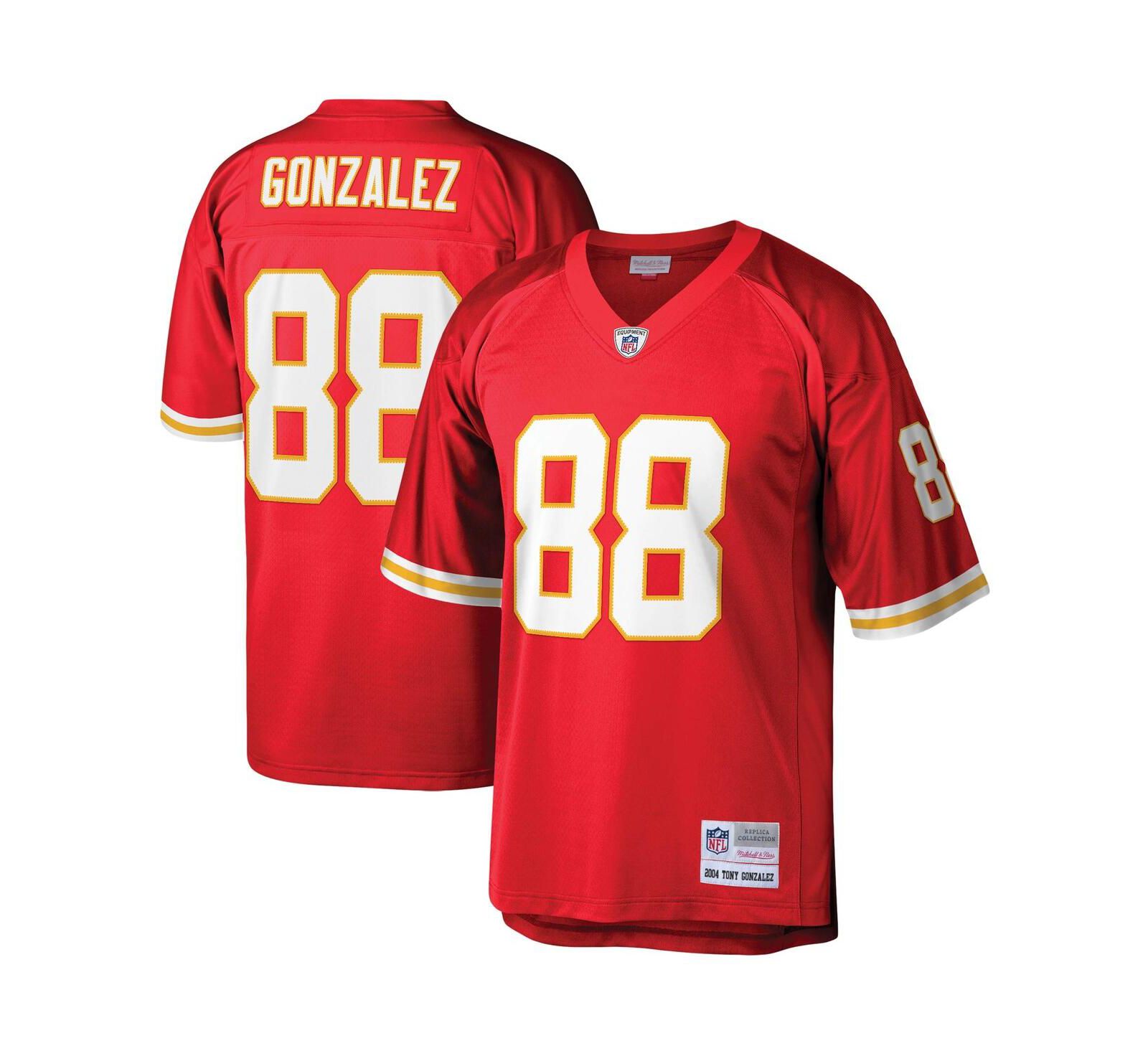 Мужская реплика джерси Tony Gonzalez Red Kansas City Chiefs Legacy
