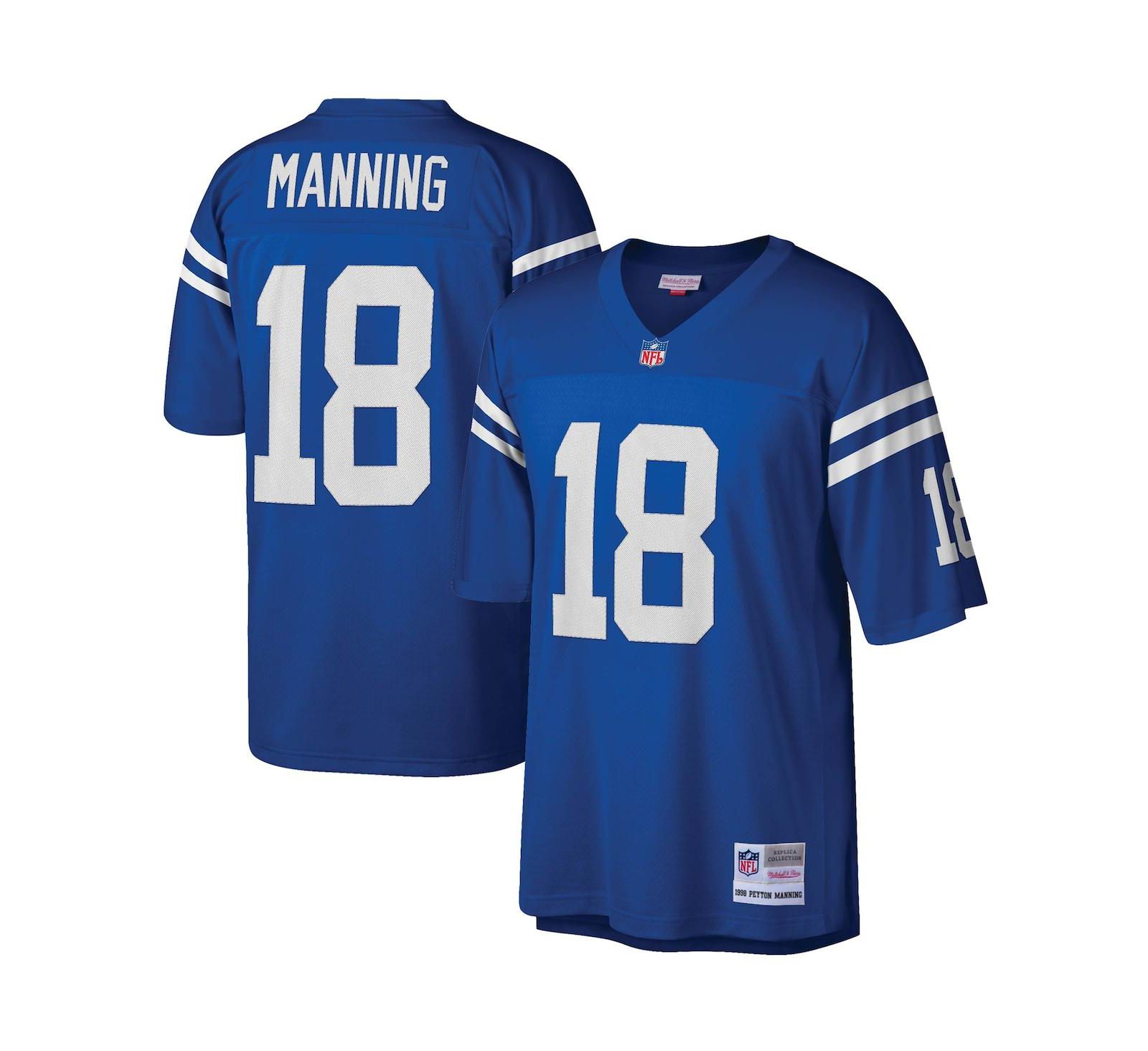 Мужская джерси Mitchell & Ness Peyton Manning Indianapolis Colts Legacy Replica