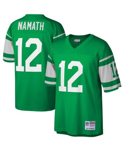 Мужская джерси Mitchell & Ness Joe Namath Kelly Green New York Jets Legacy Replica
