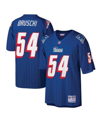 Мужская джерси Mitchell & Ness Tedy Bruschi Royal New England Patriots Legacy Replica