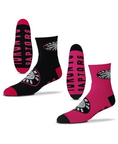 Мужские носки Toronto Raptors 2-Pack Team Quarter-Length