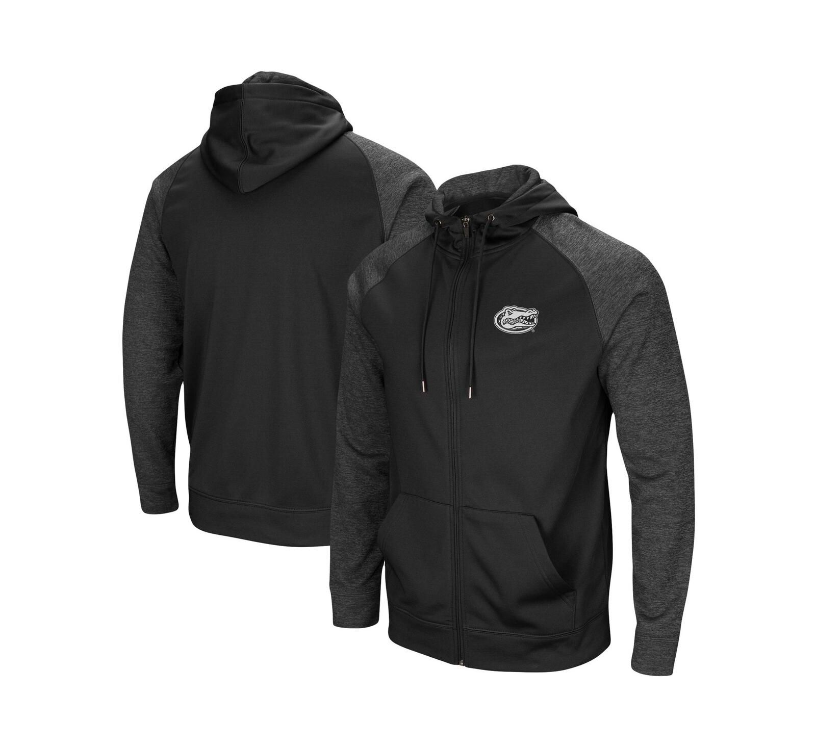 Мужское худи Colosseum Florida Gators Blackout Raglan Full-Zip