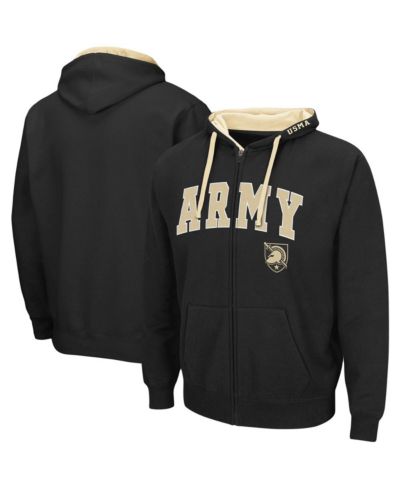 Men's Black Army Black Knights Big and Tall Full-Zip Hoodie