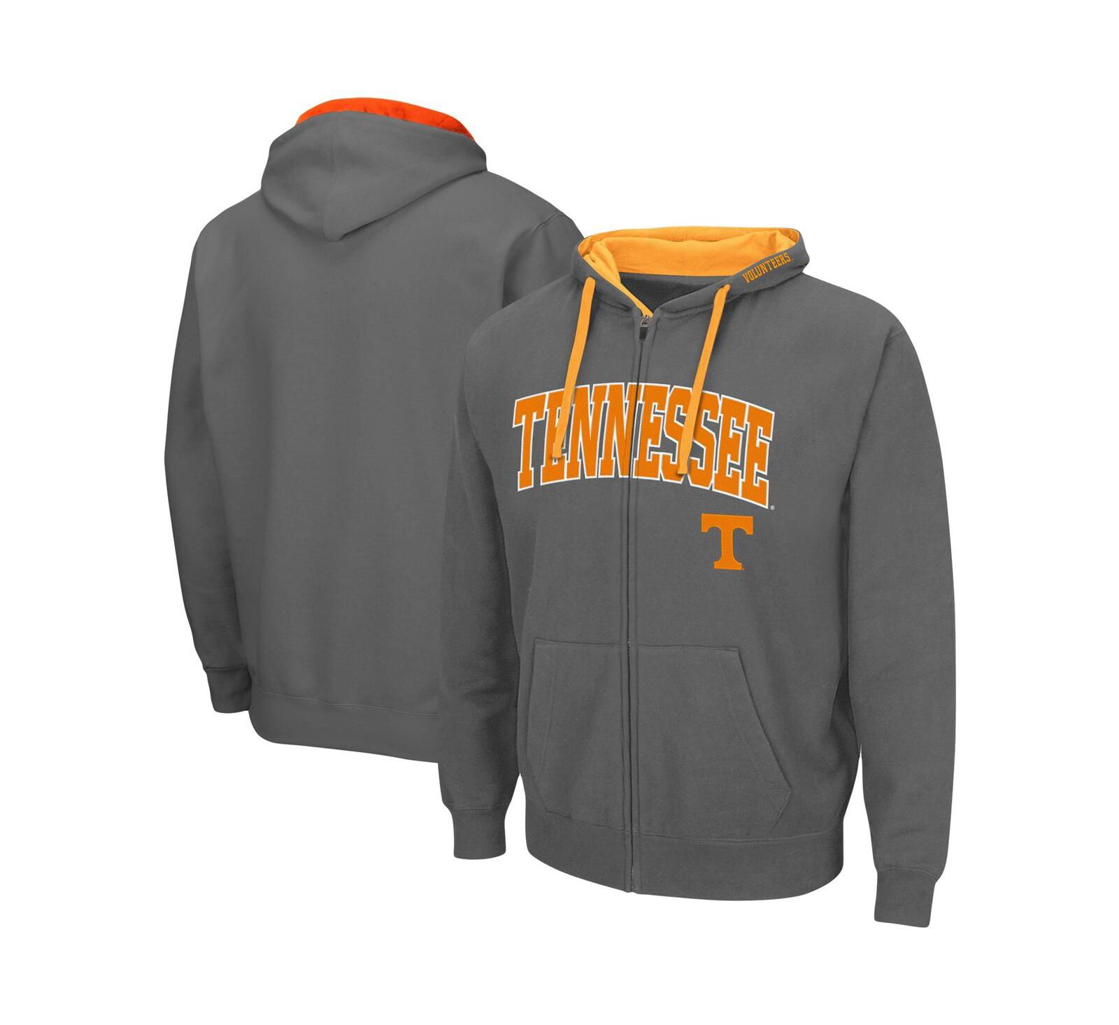 Мужской худи Colosseum Charcoal Tennessee Volunteers Full-Zip