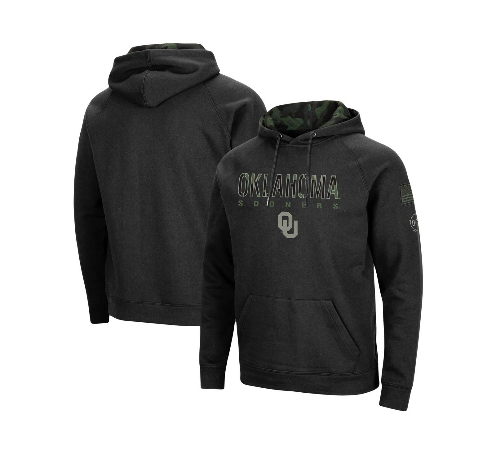 Мужское худи Colosseum Oklahoma Sooners OHT Military-Inspired Camo Pullover