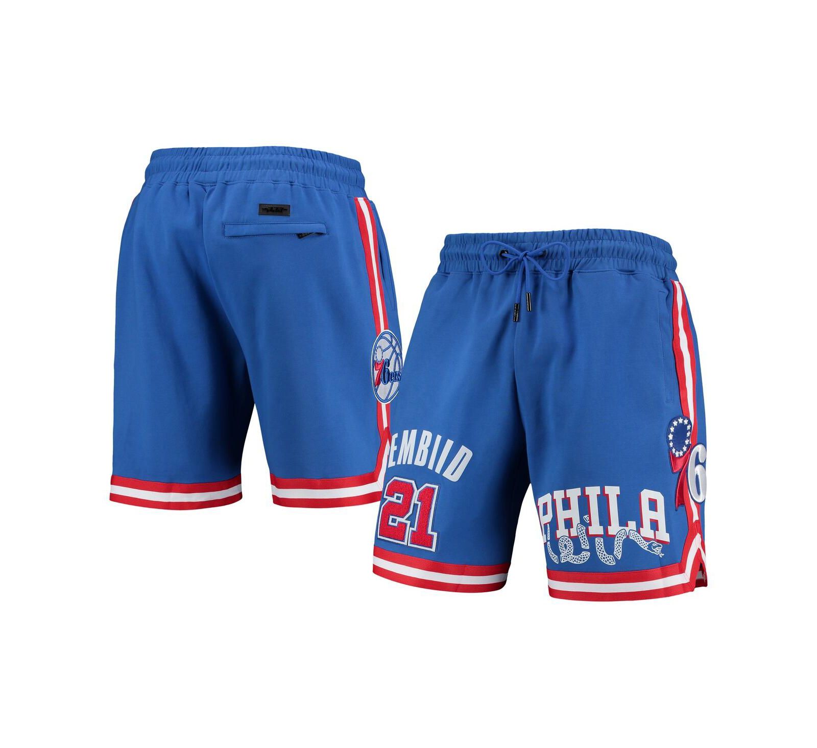 Men's Joel Embiid Royal Philadelphia 76ers Team Player Shorts