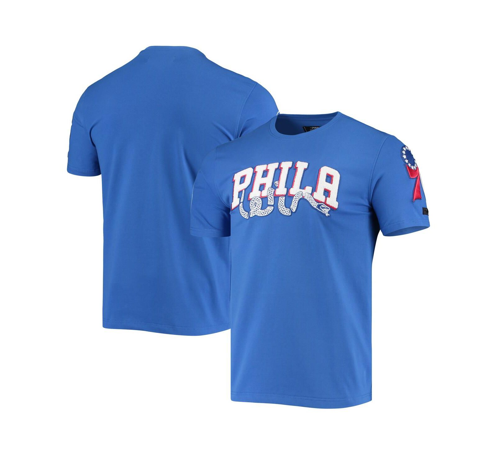 Мужская футболка Pro Standard Royal Philadelphia 76Ers Chenille Team