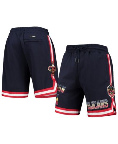 Мужские шорты Zion Williamson Navy New Orleans Pelicans с логотипом команды