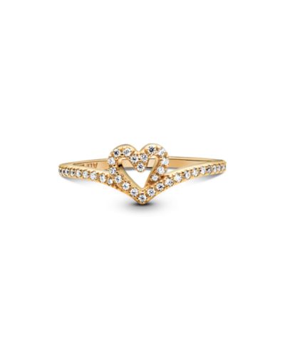 Кольцо Pandora Timeless Wish Sparkling Heart с кубическим цирконием