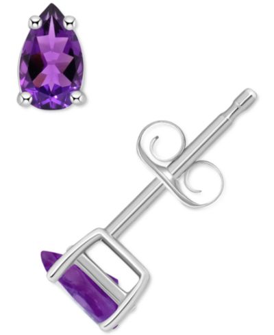 Amethyst Pear Stud Earrings (3/8 ct. t.w.) in 14k Gold