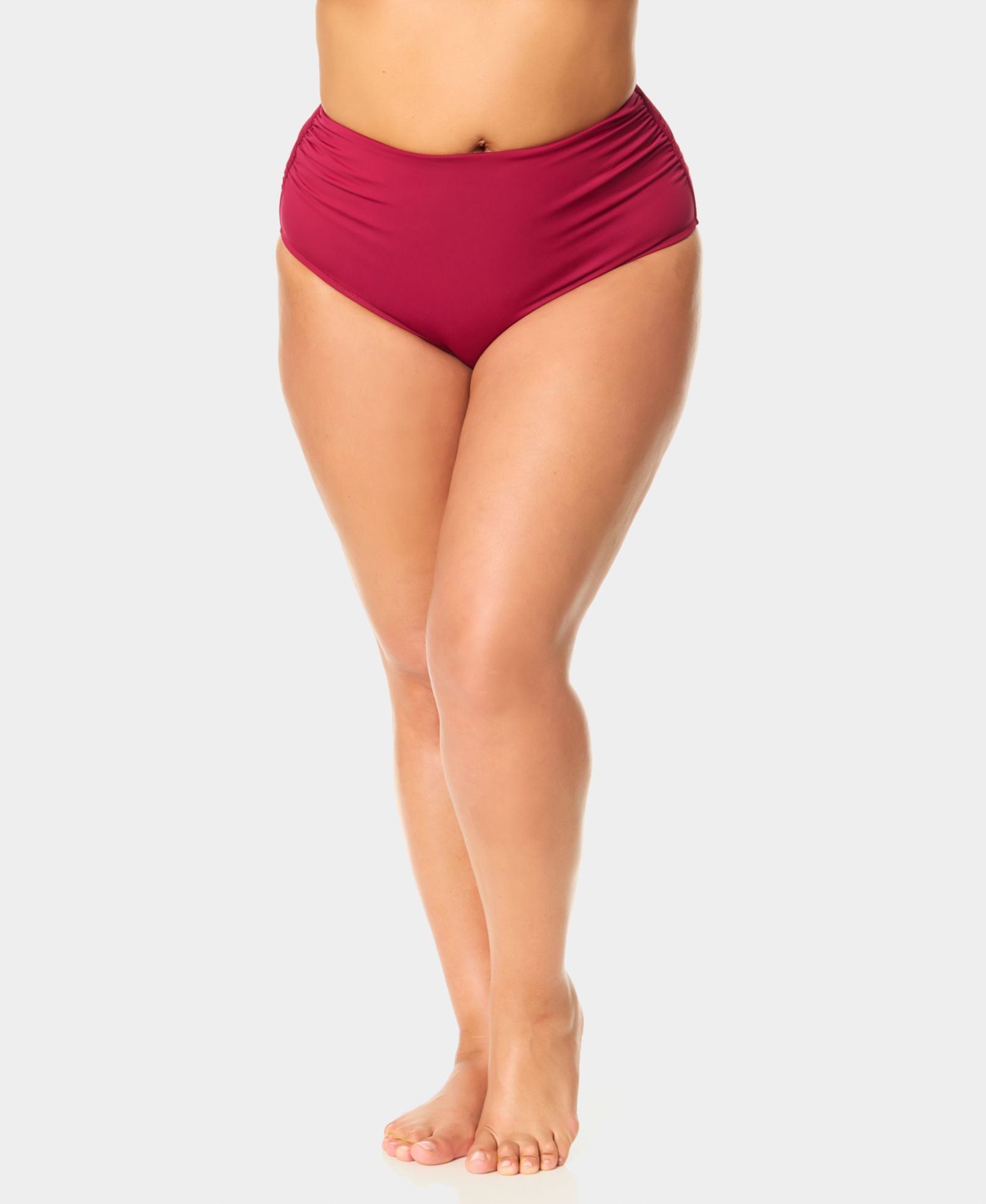 Anne Cole Plus Size High-Waist Bikini Bottoms
