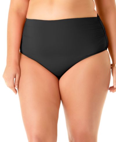 Anne Cole Plus Size бикини-плавки с высокой талией