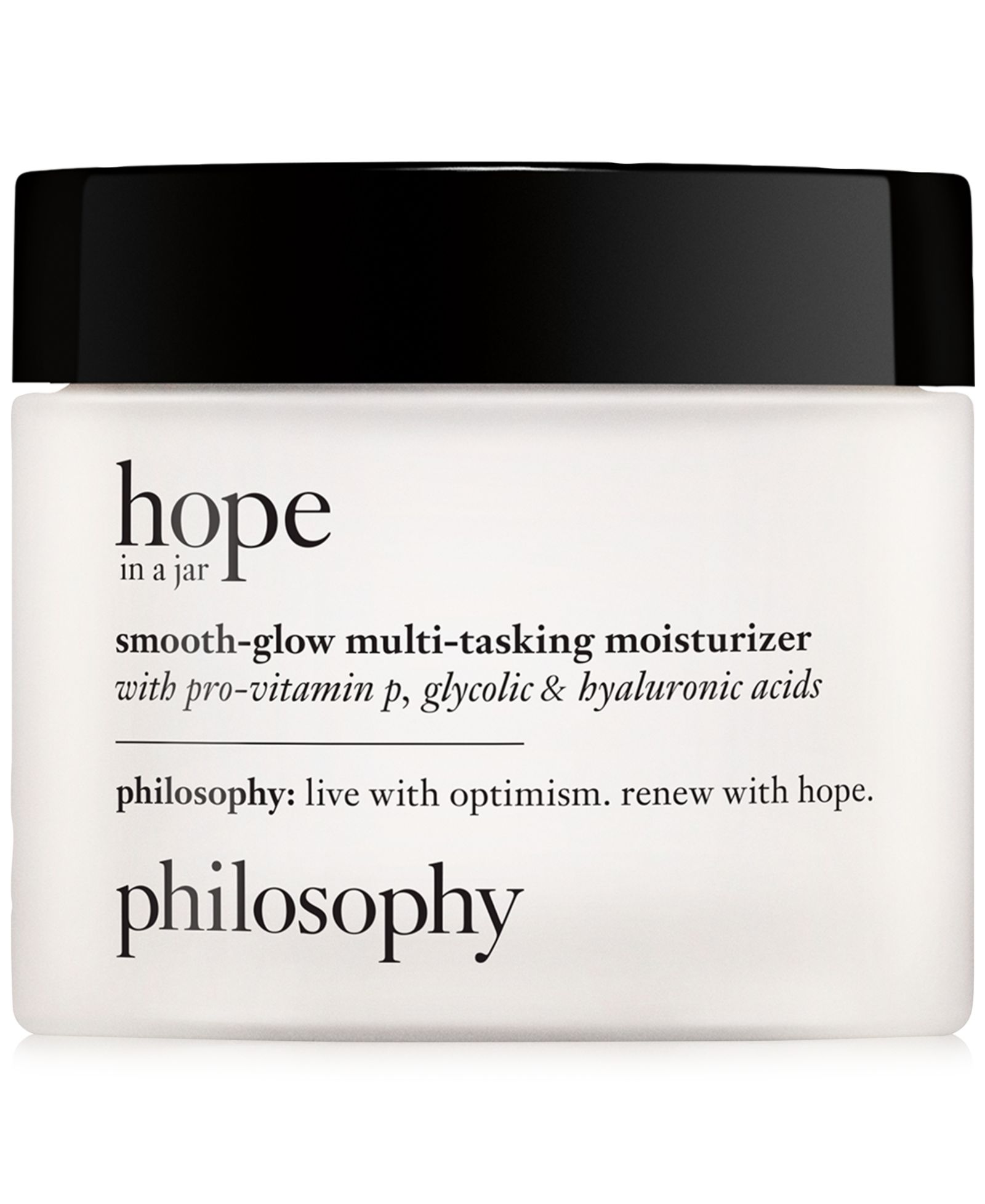 philosophy Hope In A Jar многофункциональный увлажняющий крем с провитамином P, гликолевой и гиалуроновой кислотами, 2 oz.