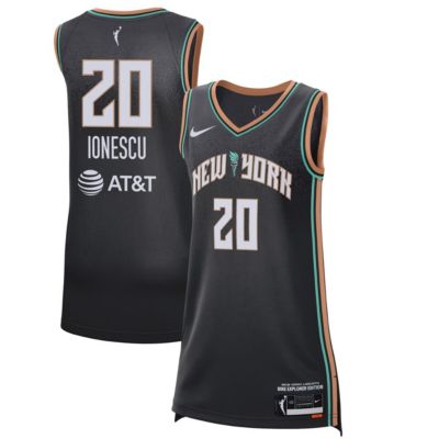 Nike Женская джерси Sabrina Ionescu Black New York Liberty 2021 Explorer Edition Victory Player