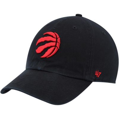 Мужская регулируемая кепка '47 Black Toronto Raptors Alternate Logo Team Clean Up