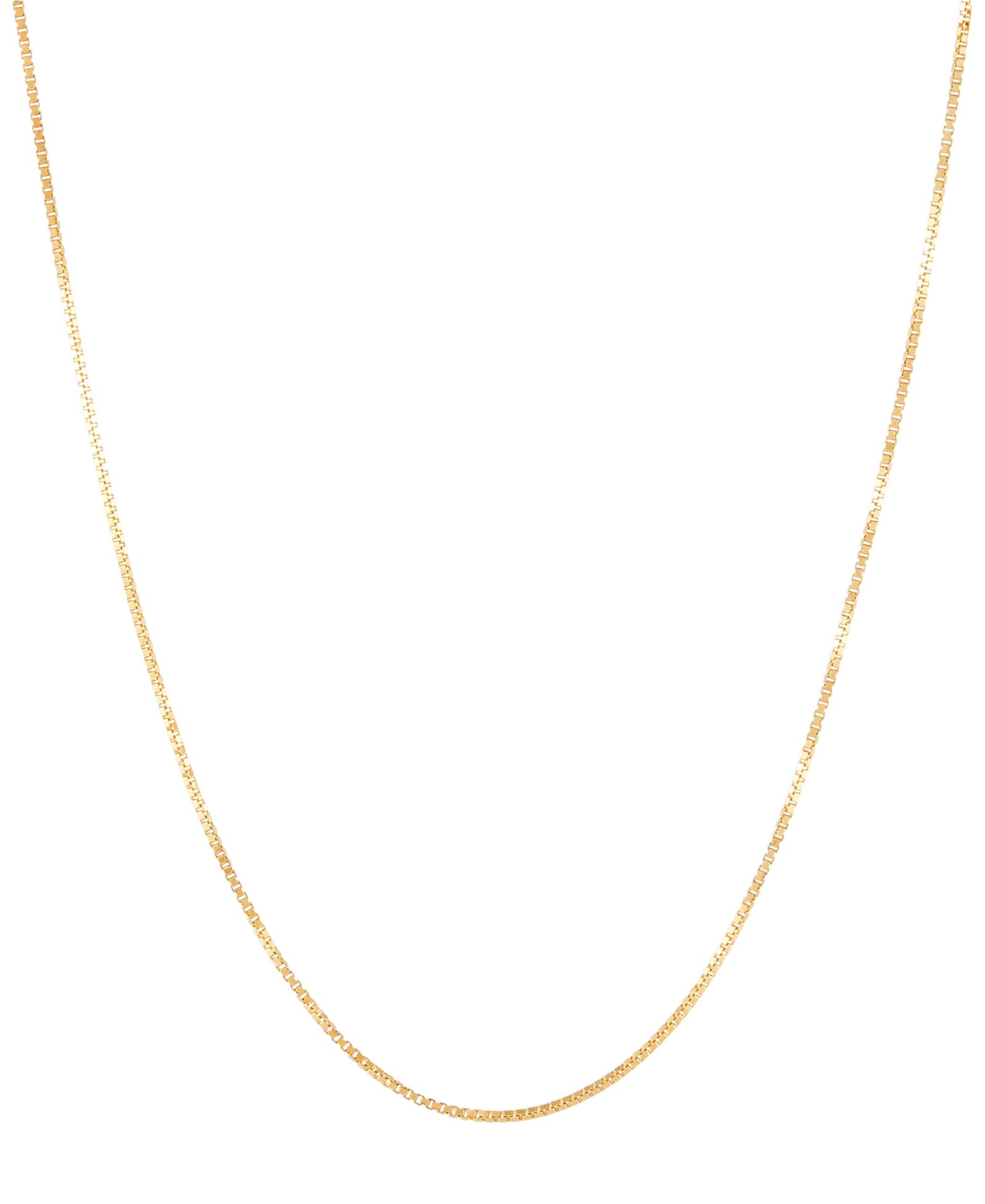 Ожерелье Box Link 20" Chain в золоте 14k Gold