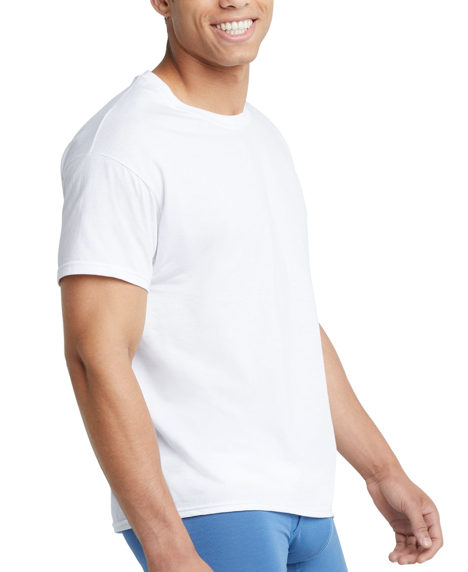 Hanes мужские 6 шт. базовые футболки с круглым вырезом