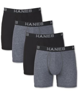 Hanes мужские 4 шт. трусы-боксеры Ultimate Comfort Flex Fit Ultra Soft