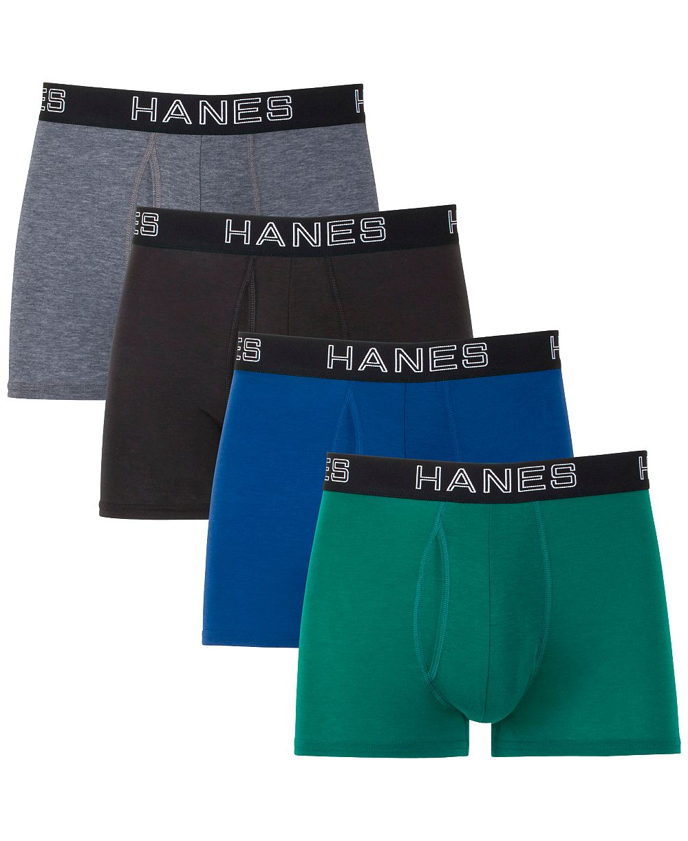 Hanes мужские 4 шт. трусы-слипы Ultimate ComfortFlex Fit с полной поддержкой