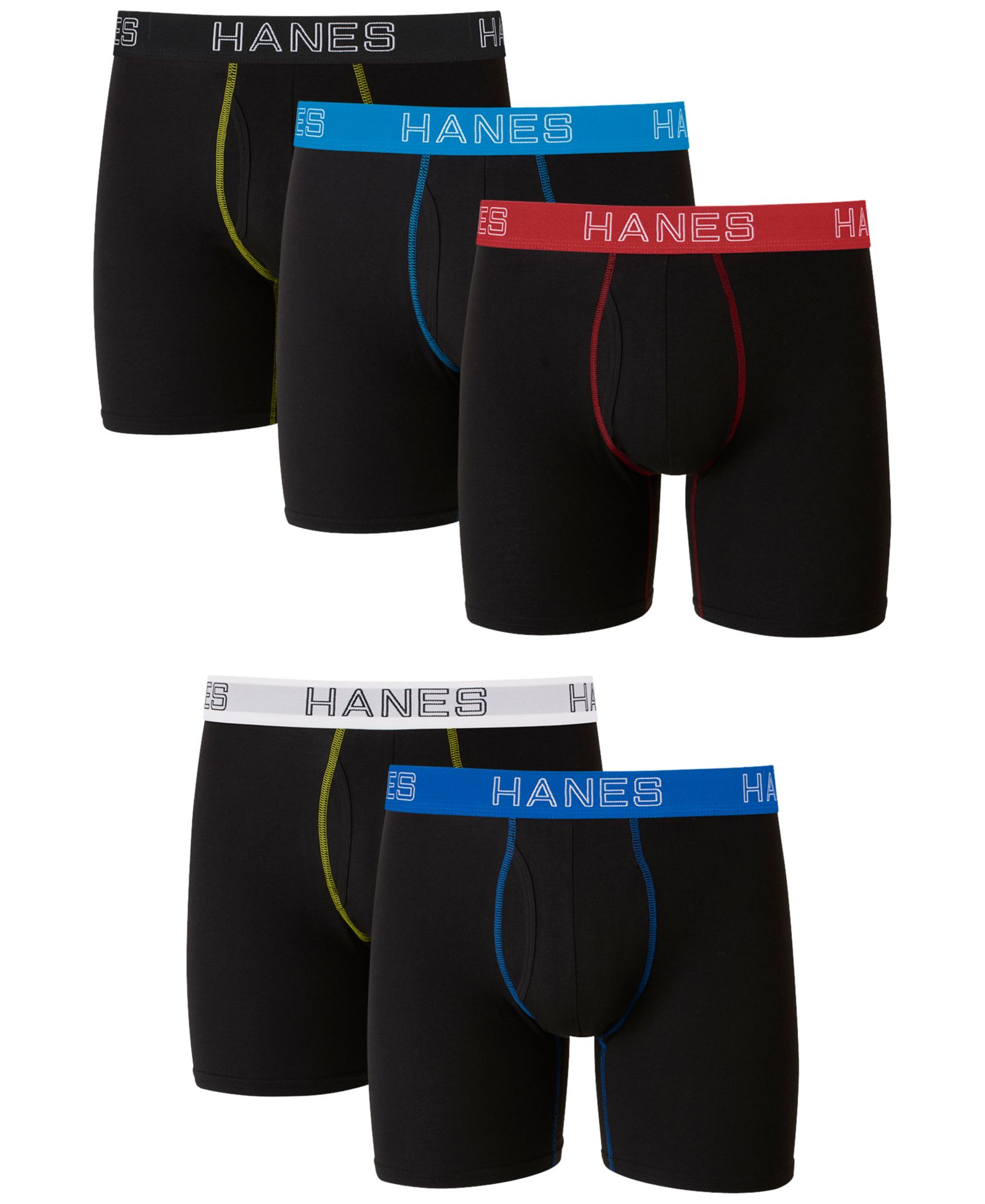 Hanes мужские стрейч-боксеры Ultimate, 5 шт.