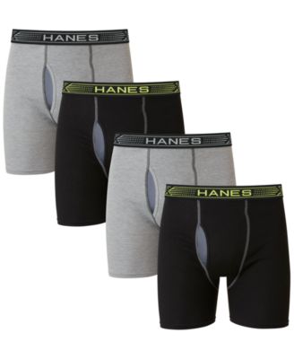 Hanes мужские 4 шт. спортивные трусы-боксеры Ultimate