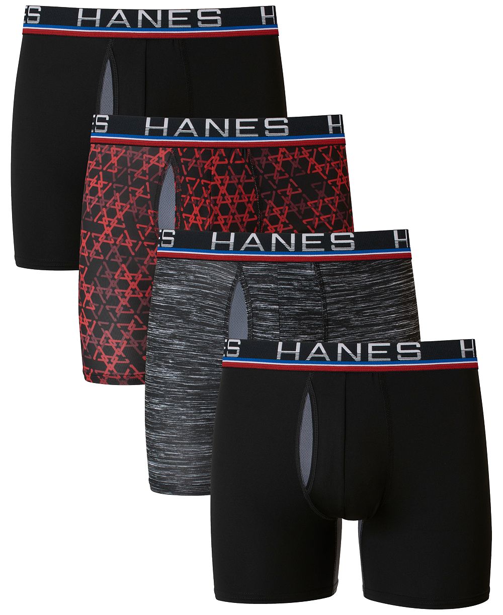 Hanes Men's Ultimate 4pk. Sport Boxer Briefs