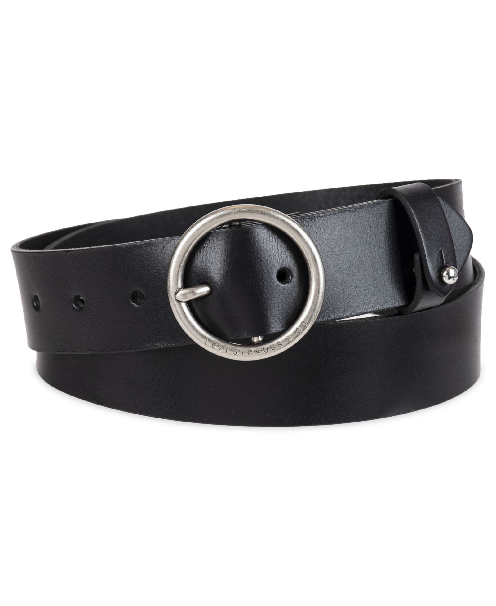 Женский кожаный ремень Levi's Circular Center Bar Buckle