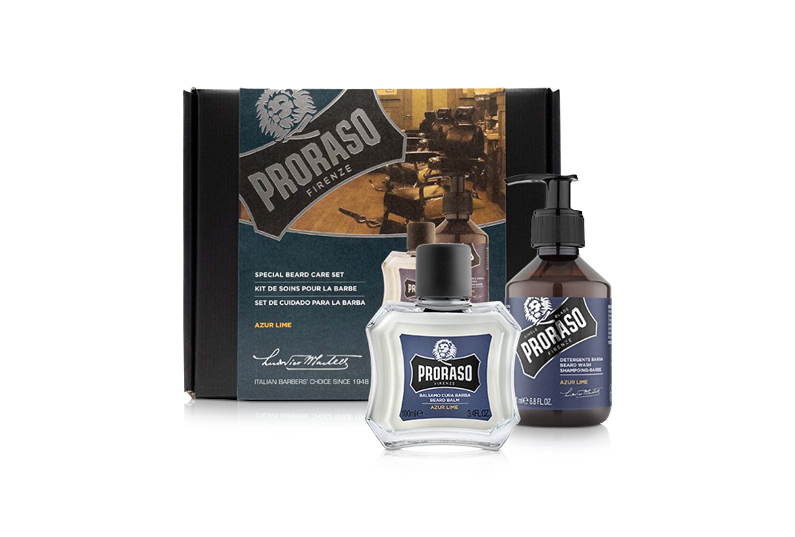 Набор для ухода за бородой Proraso 2-Pc. Azur Lime