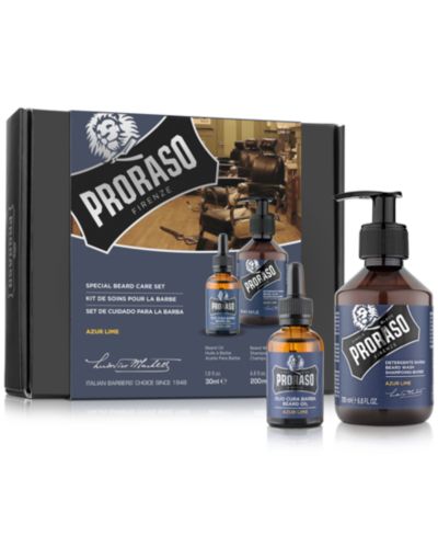 Proraso 2-Pc. Beard Care Set For Full Or Long Beards - Azur Lime Scent