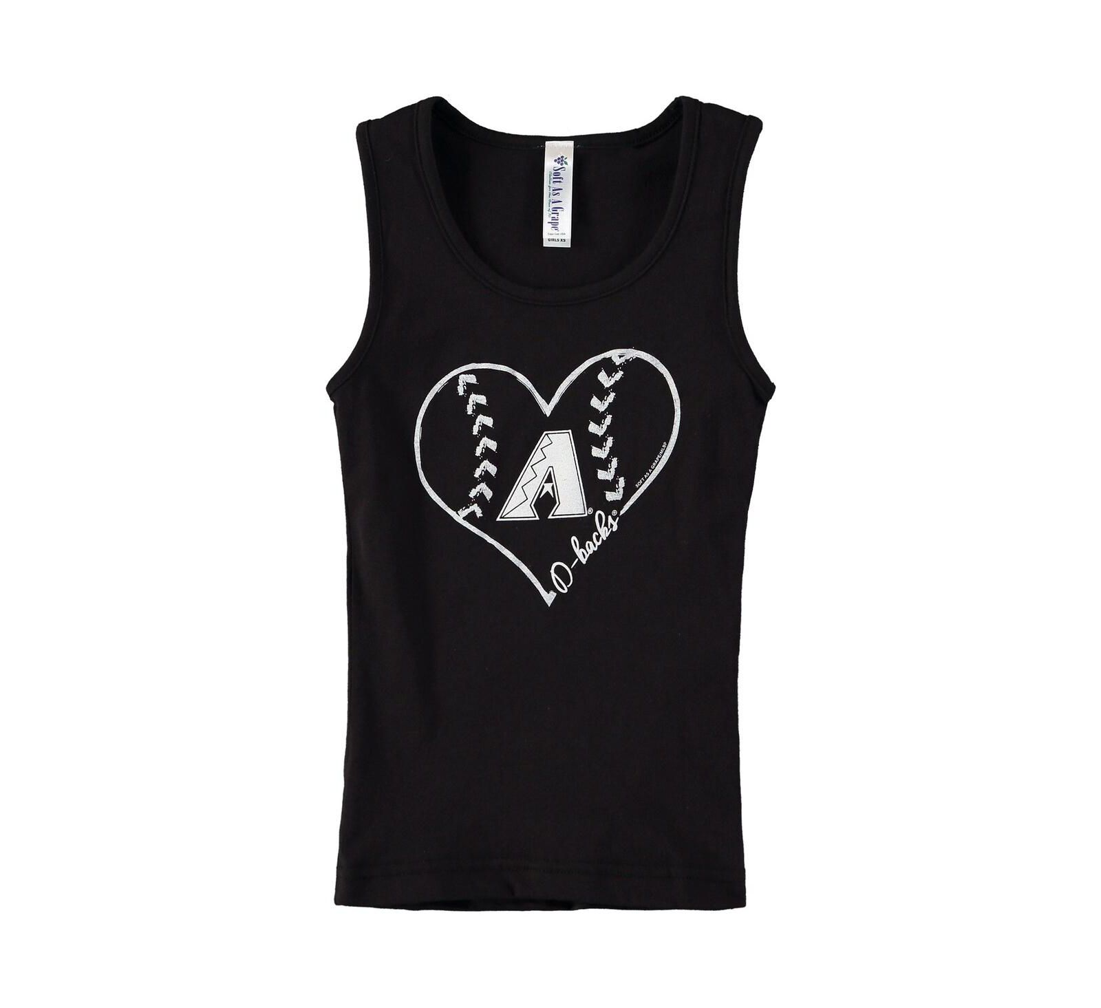 Детский хлопковый топ Soft As A Grape Black Arizona Diamondbacks Cotton Tank Top