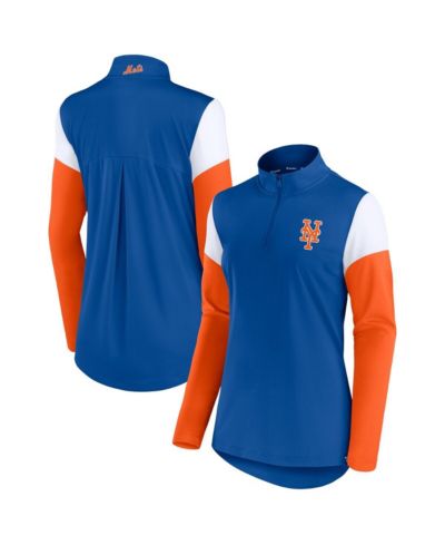 Женская куртка Fanatics Royal and Orange New York Mets Authentic Fleece Quarter-Zip