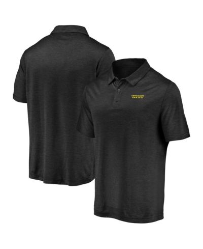 Мужская поло Fanatics Black Oregon Ducks Primary Logo Striated