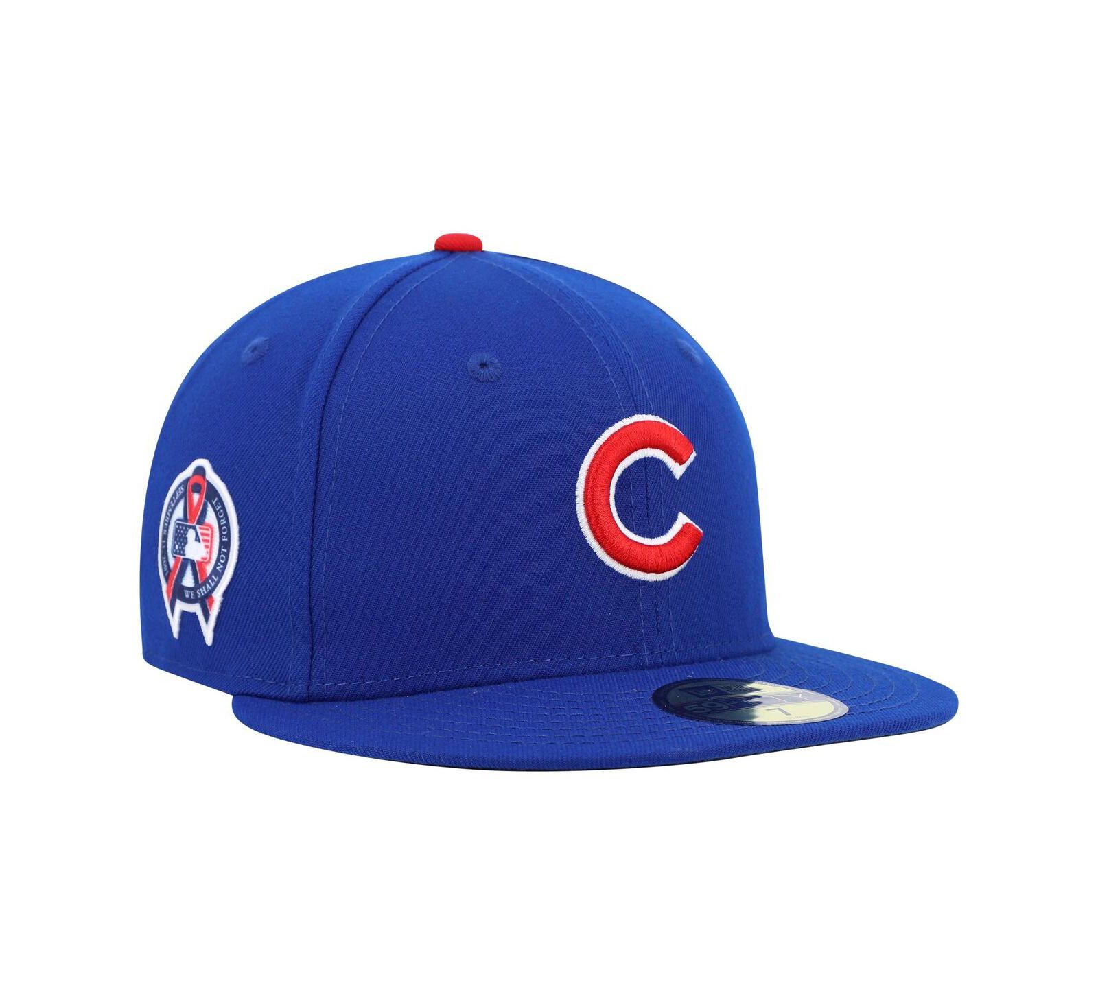 Men's New Era Royal Chicago Cubs 9/11 Memorial Side Patch 59Fifty Fitted Hat