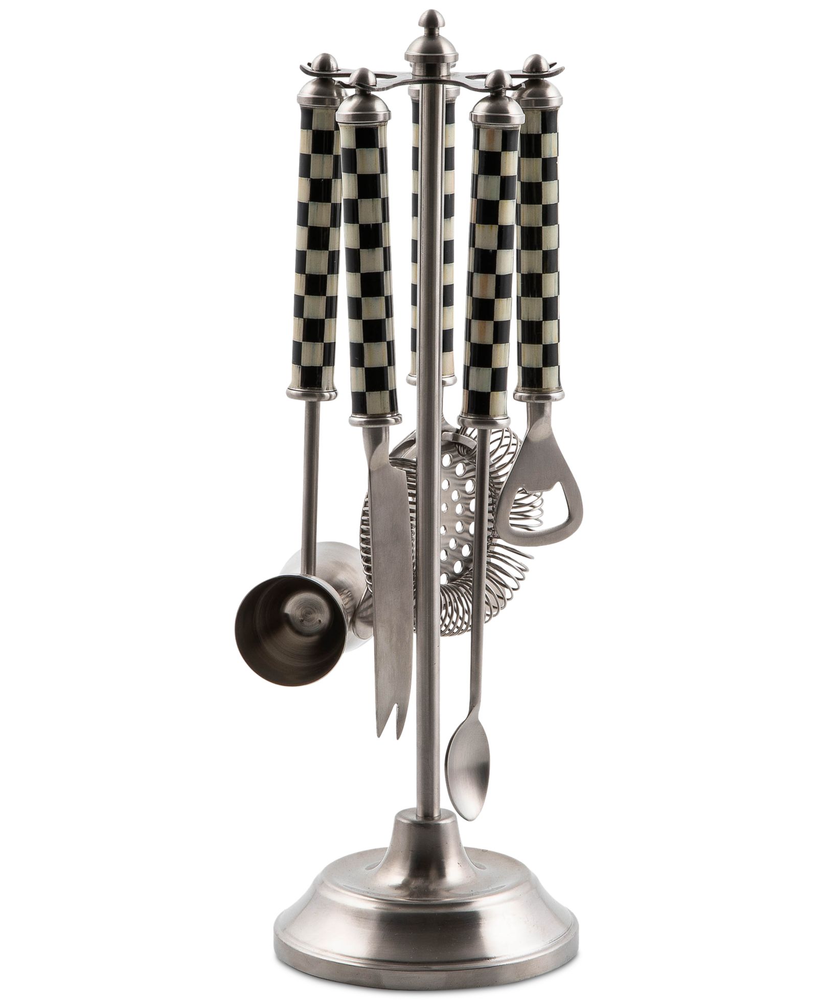 Mackenzie-Childs 3260 Courtly Check Bar Tool Set