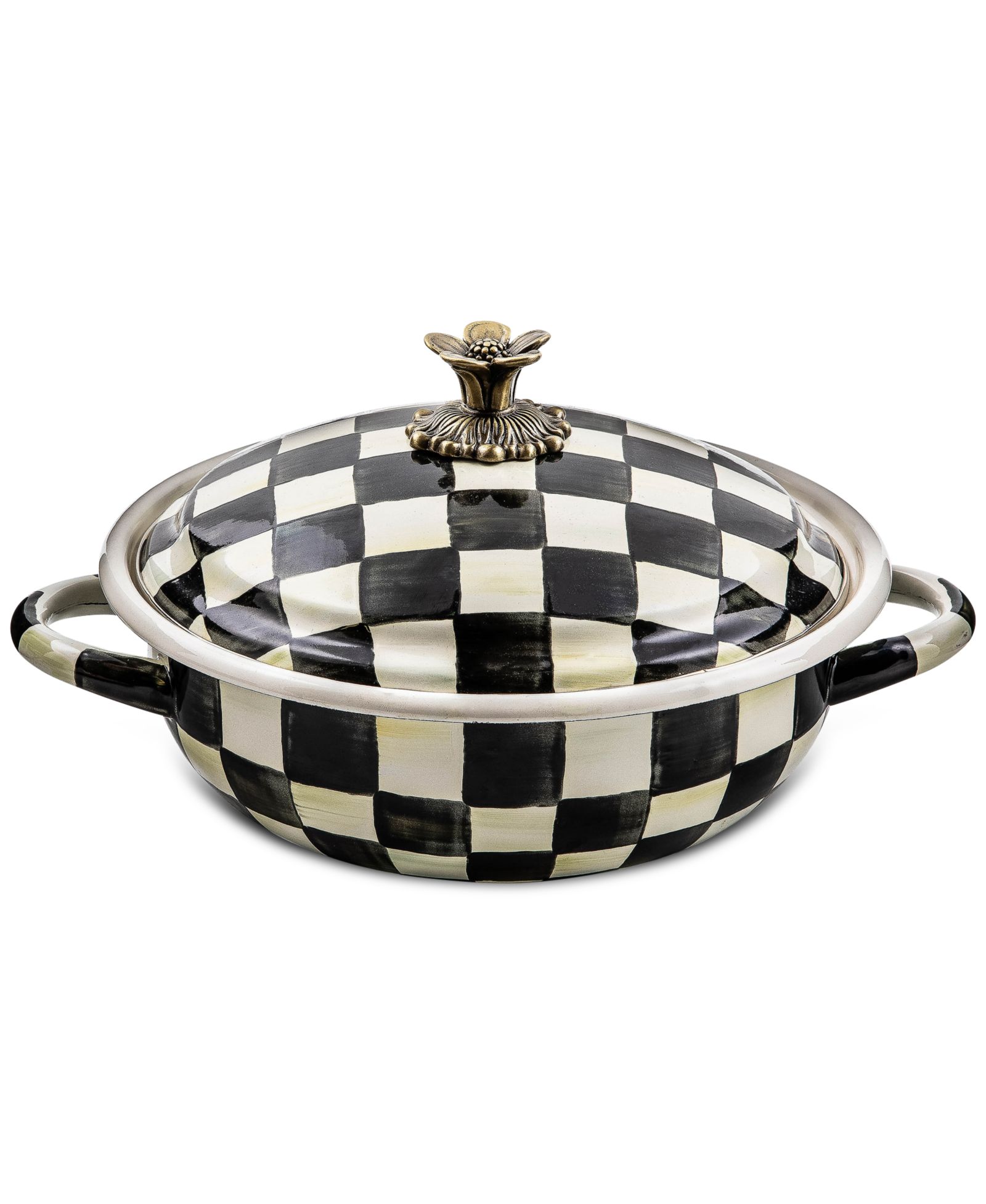 MacKenzie-Childs Courtly Check Medium Casserole Dish