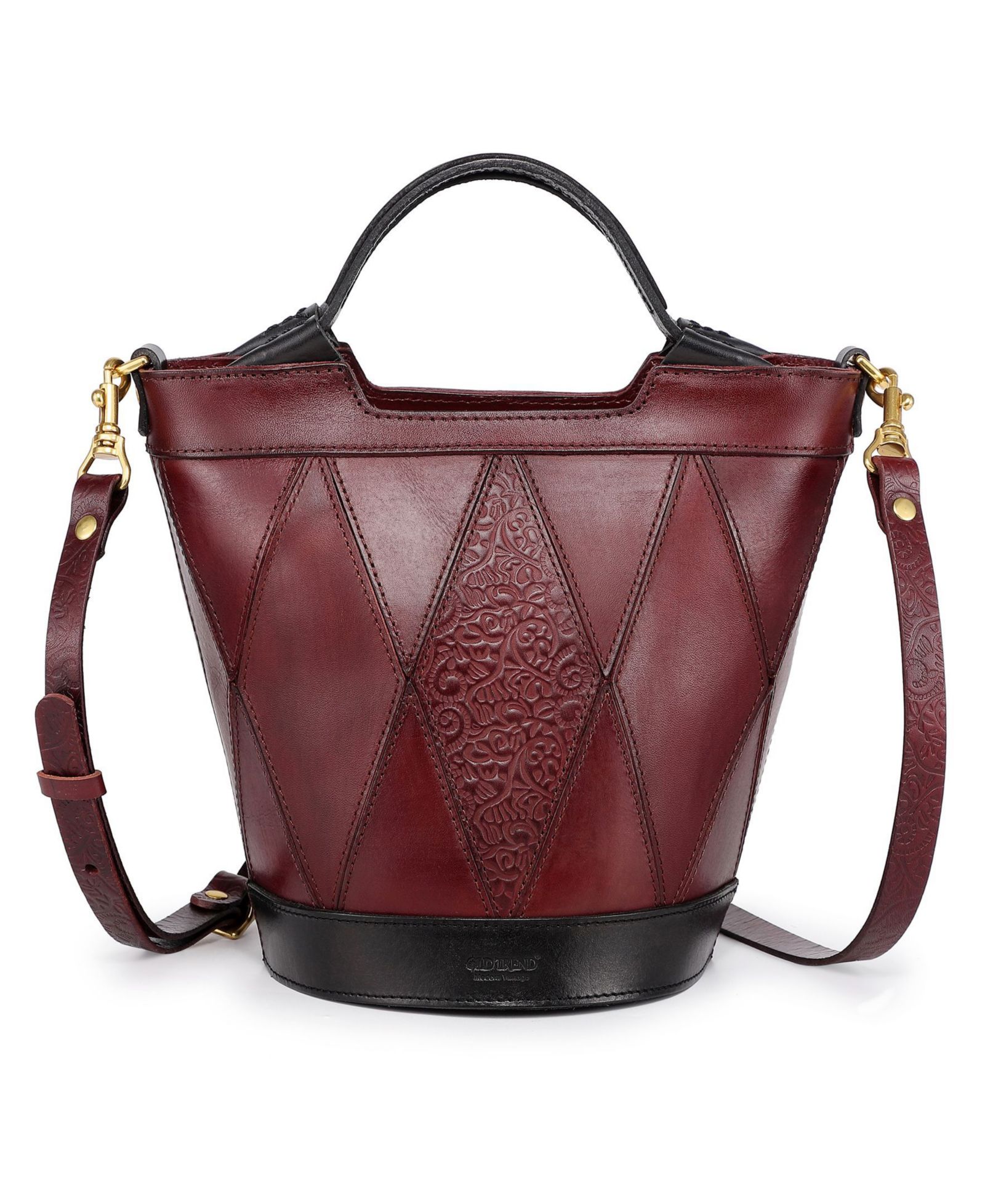 OLD TREND Primrose Mini Leather Crossbody Tote Bag