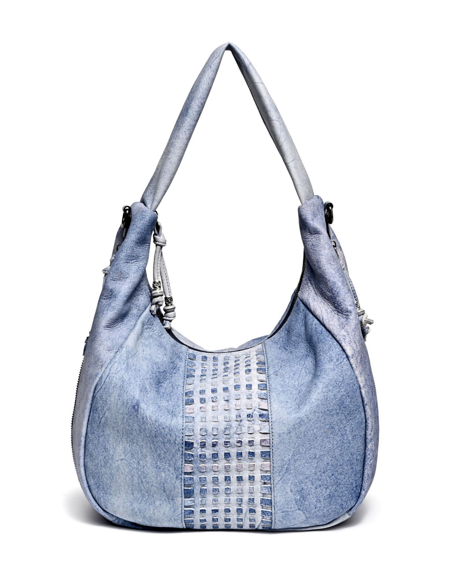 OLD TREND Genuine Leather Dorado Medium Expandable Hobo Handbag