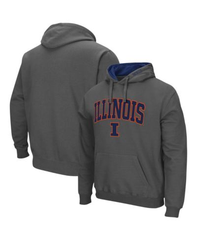 Мужской худи Colosseum Illinois Fighting Illini Arch and Logo 3.0 Pullover