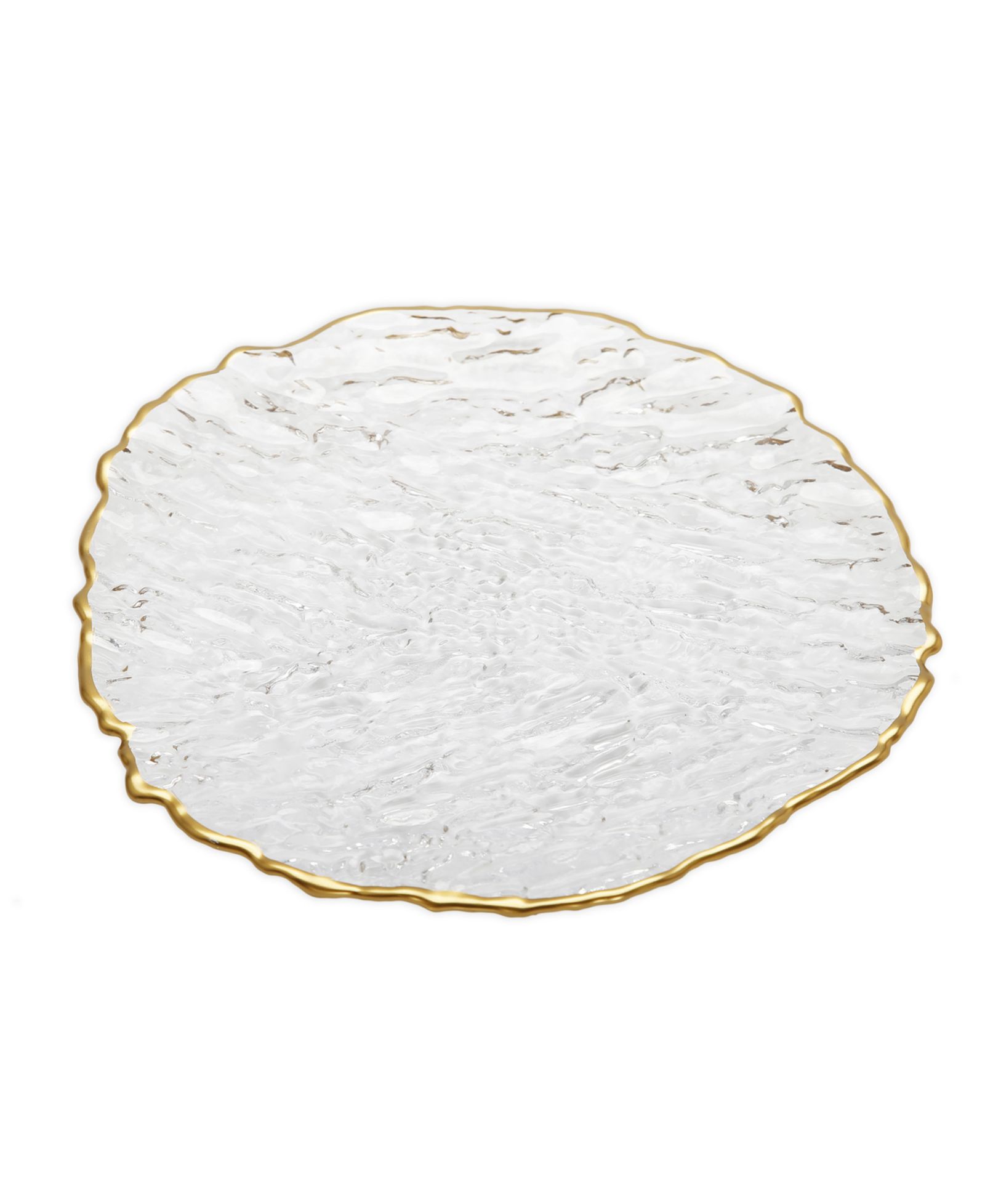 Glass Dinner Plates, Set of 4